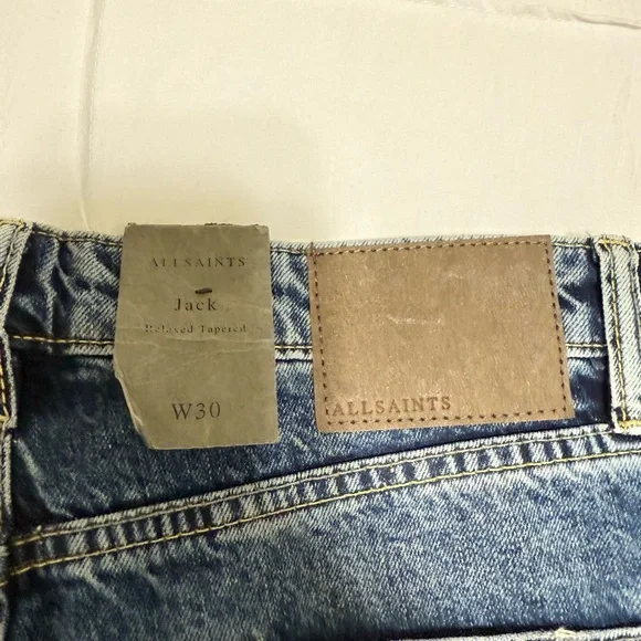 All Saints Jack Relaxed Tapered W30 Jeans - Picture 5 of 5